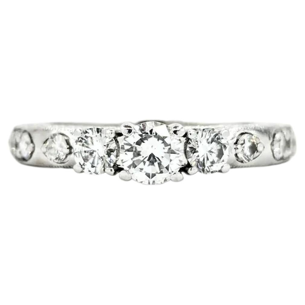 Timeless Diamond Ring in 14k White Gold