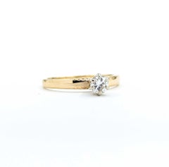 Timeless Diamond Ring in 14k Yellow Gold