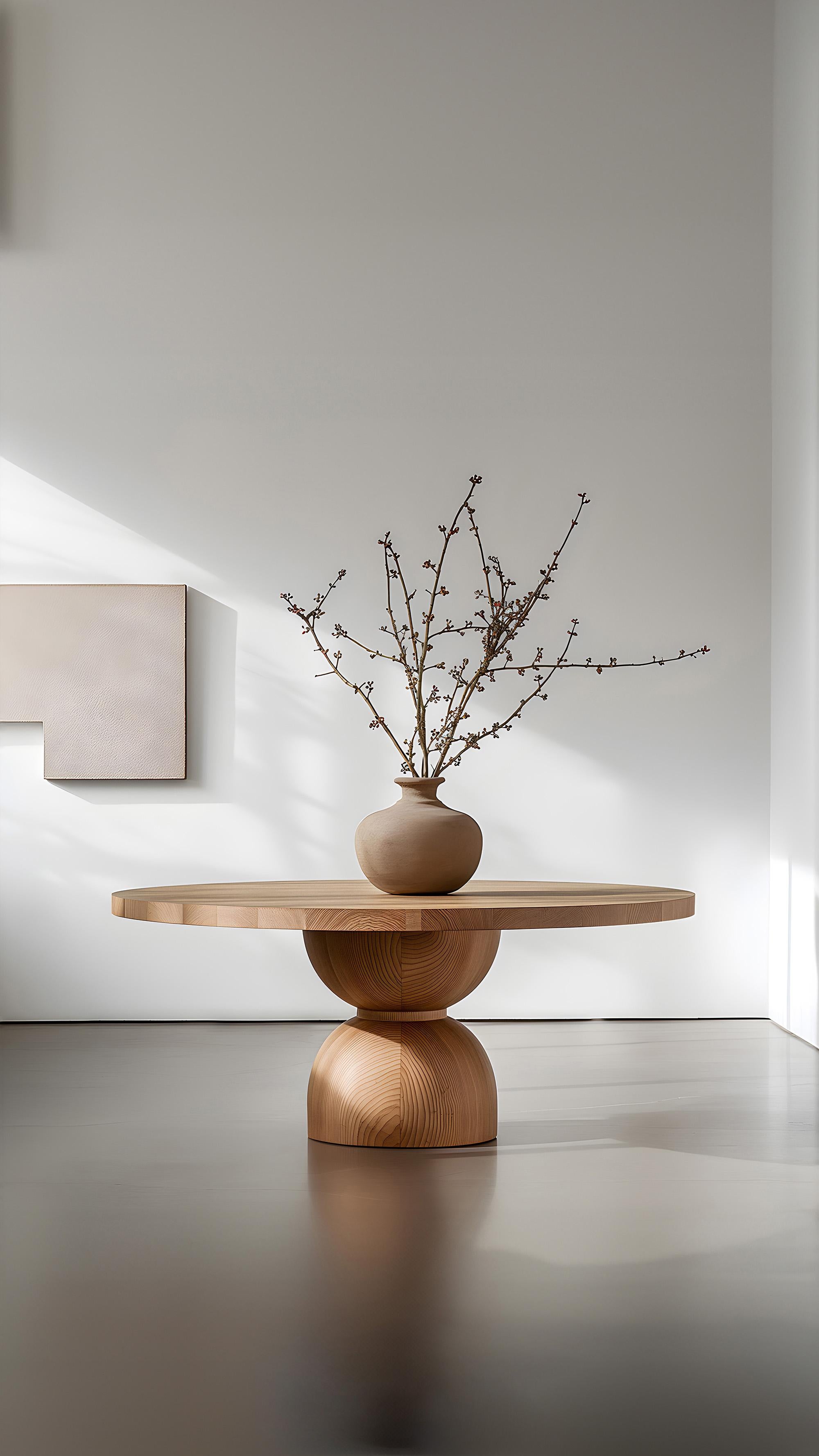 Mexicain Timeless Dining, Tables à manger en bois massif Socle par Joel Escalona No37 en vente