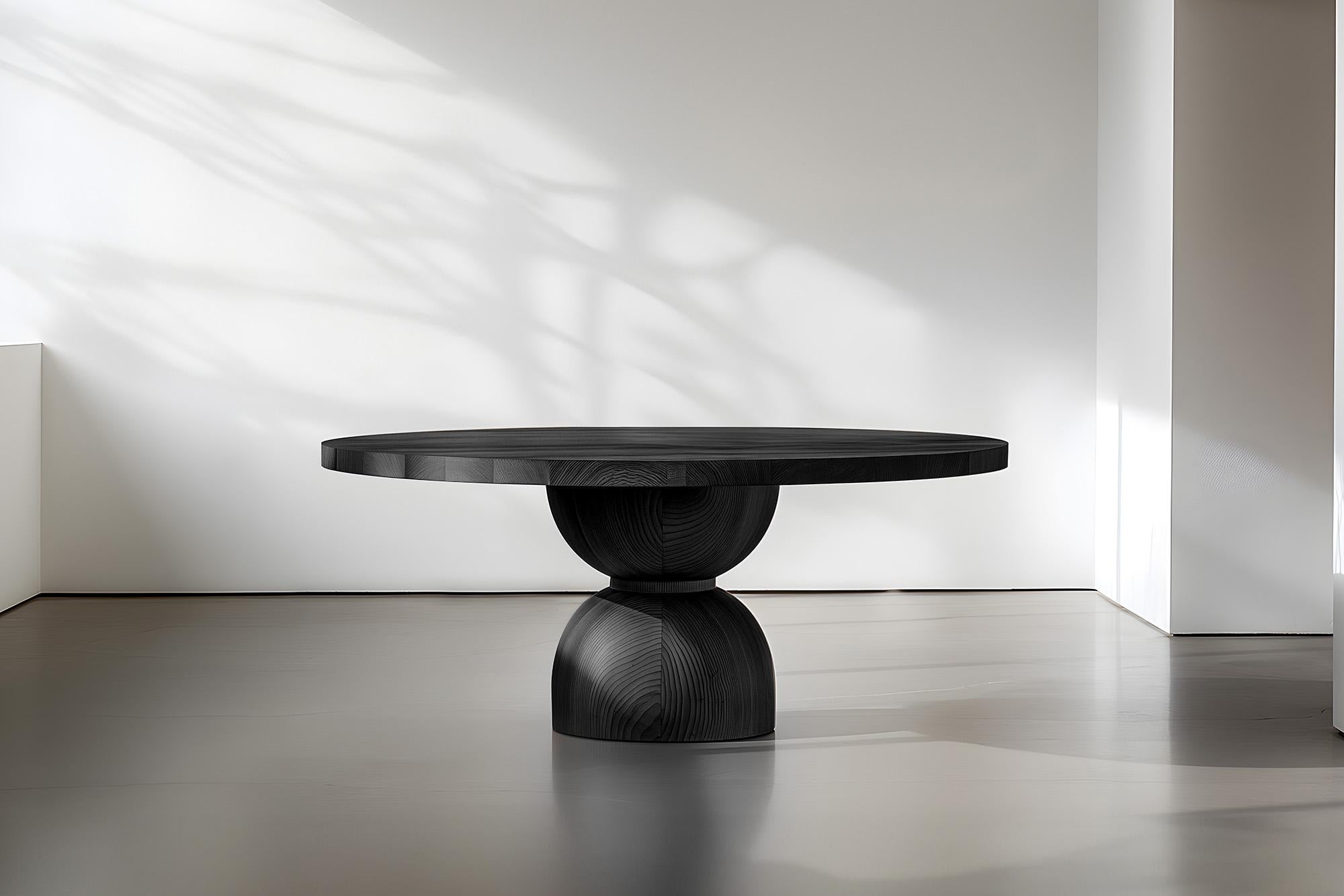 Fait main Timeless Dining, Tables à manger en bois massif Socle par Joel Escalona No37 en vente