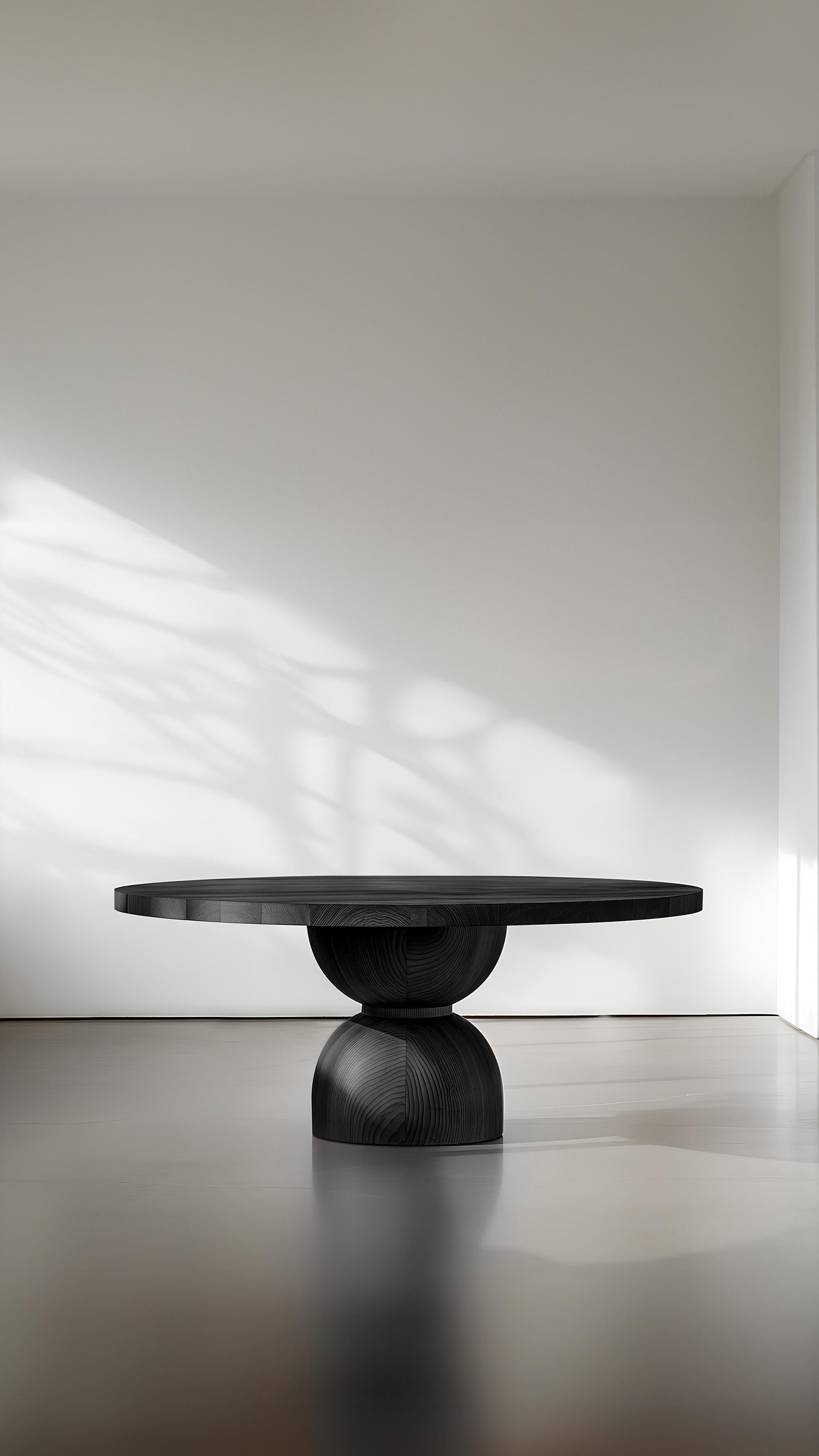 Timeless Dining, Tables à manger en bois massif Socle par Joel Escalona No37 Neuf - En vente à Ciudad de México, CDMX