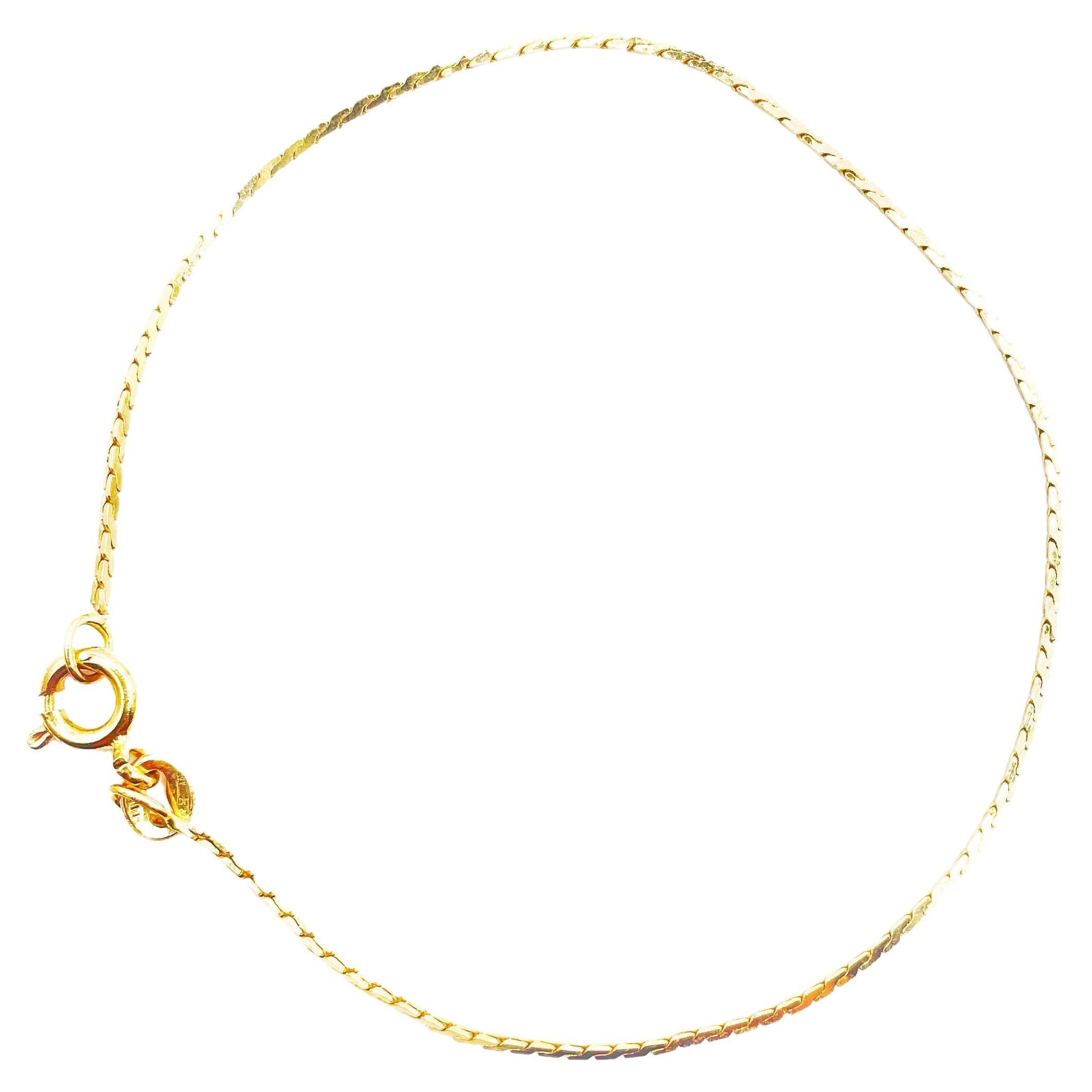 Timeless Elegance 14K Yellow Gold Chain Bracelet For Sale