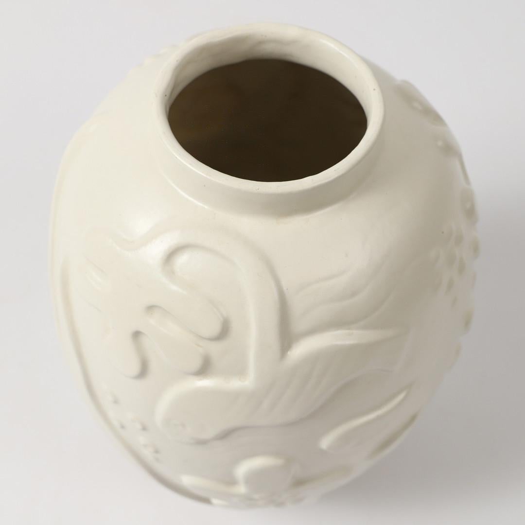 Scandinavian Modern Timeless Elegance: Anna-Lisa Thomson's Iconic Earthenware Vase from the 1930s. For Sale