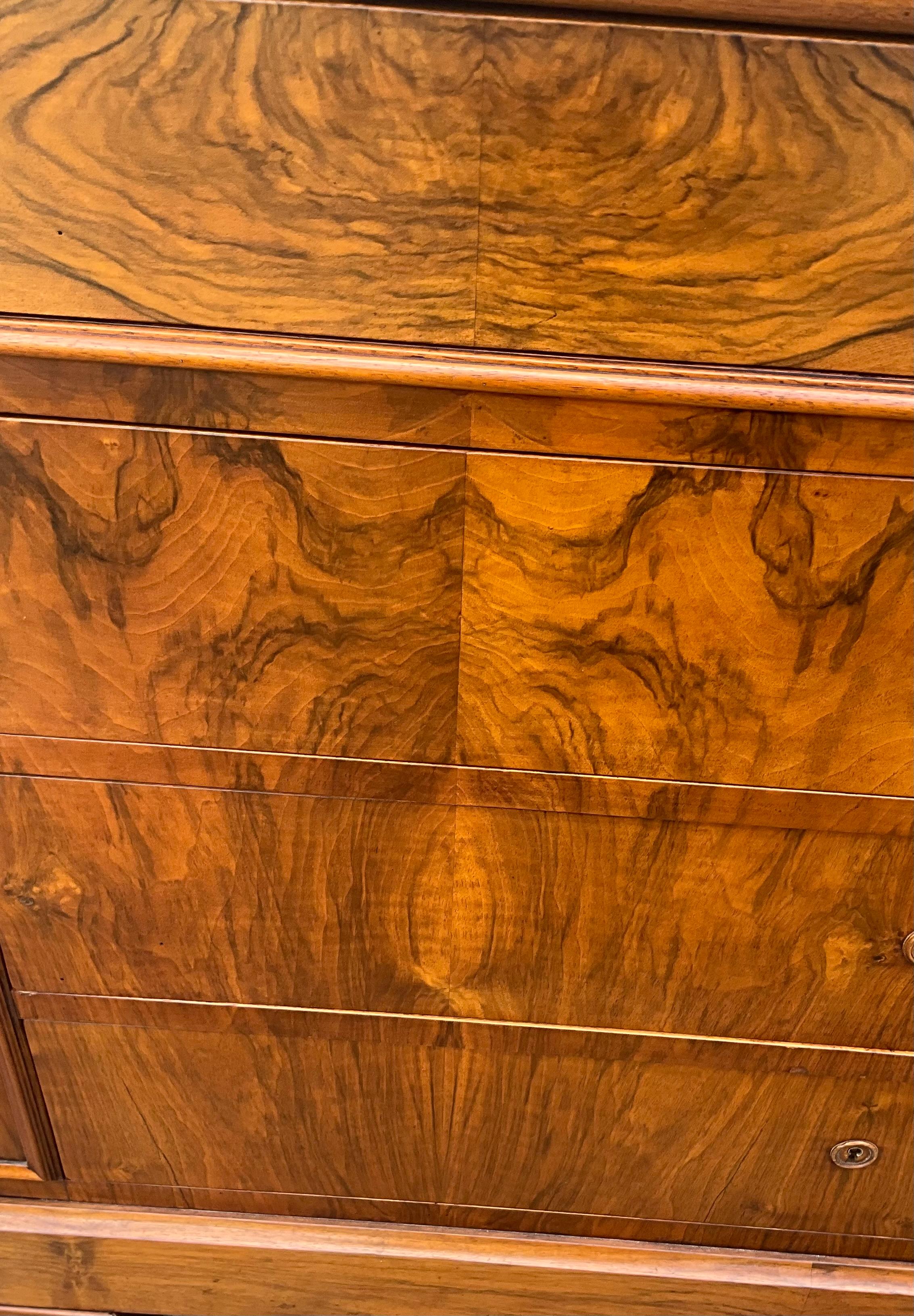 Eleganza senza tempo dalla Commode Louis Philippe in noce bruciato in vendita 10