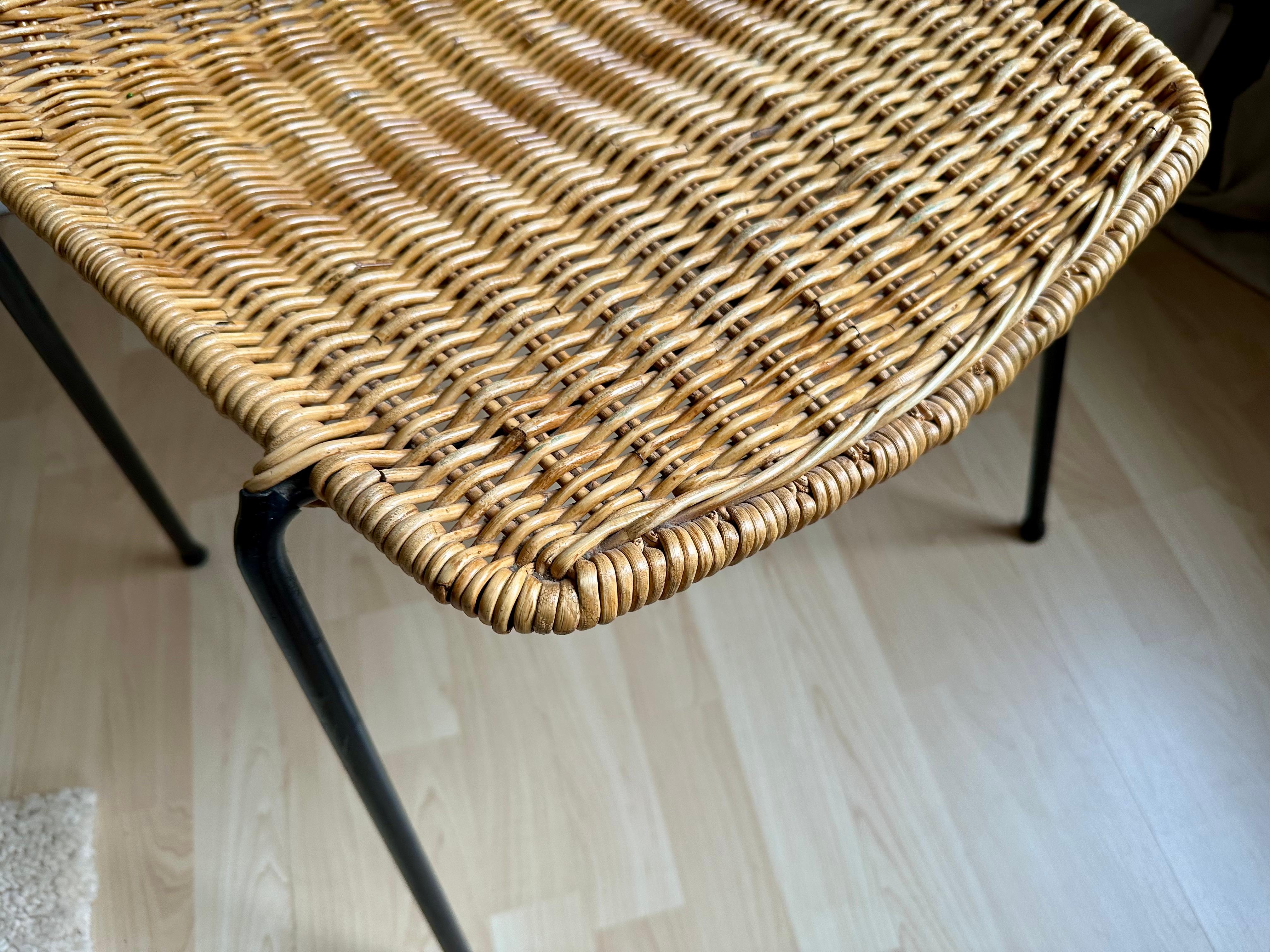 Timeless Elegance: Gian Franco Legler's Boho Basket Chair in Rattan For Sale 3