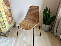 Timeless Elegance: Gian Franco Legler's Boho Basket Chair in Rattan