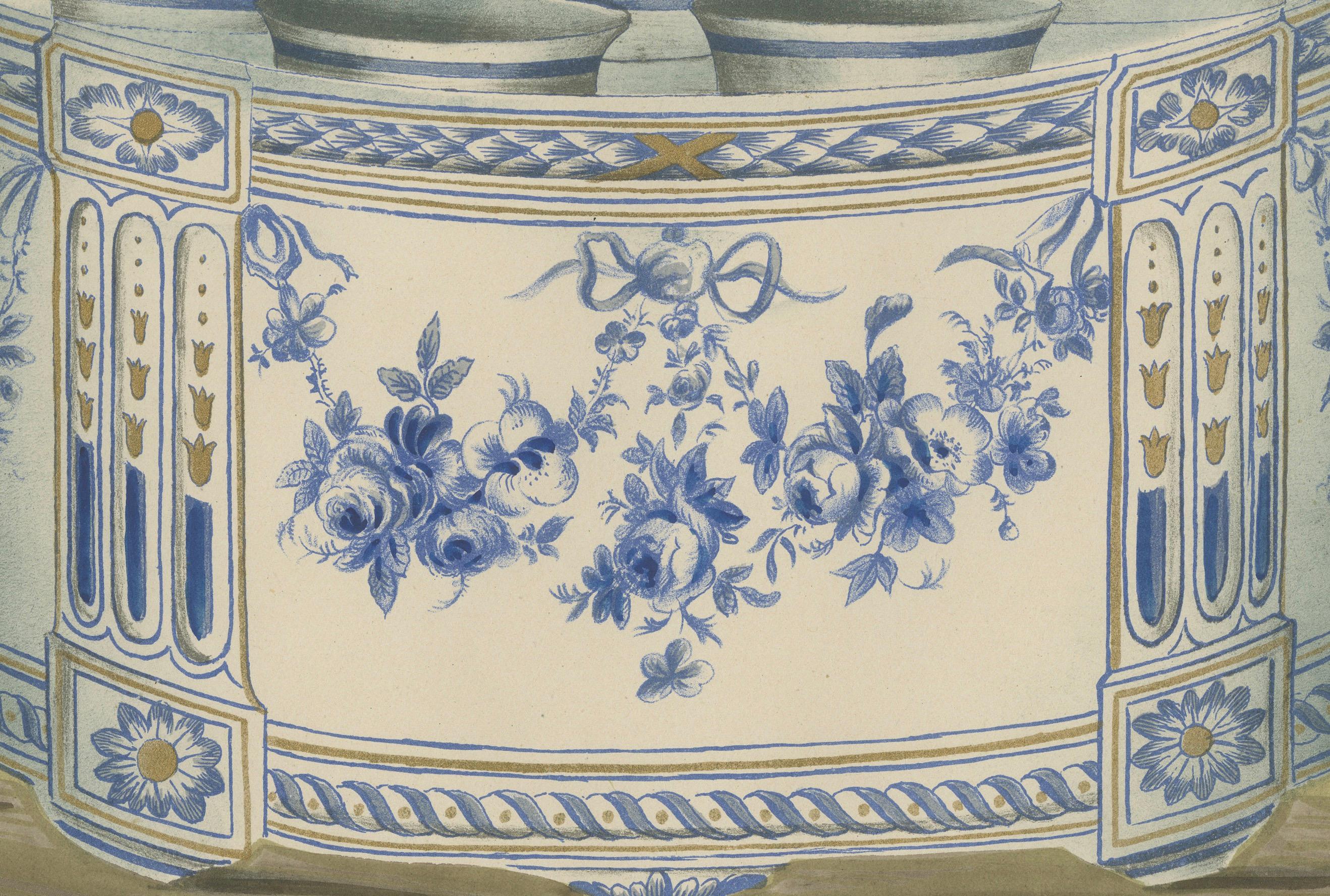 Paper Timeless Elegance: Sceaux Jardinière- A Tribute to French Ceramic Artistry, 1874 For Sale