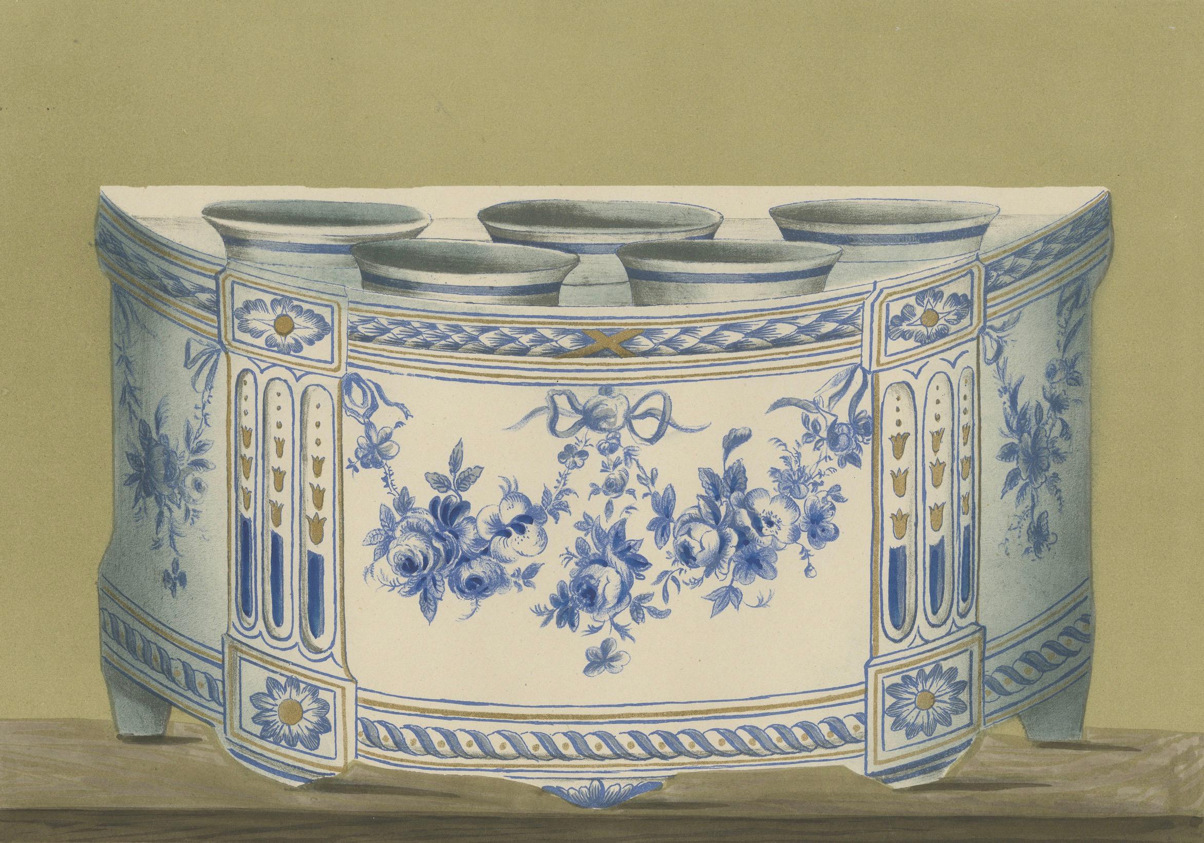 Timeless Elegance: Sceaux Jardinière- A Tribute to French Ceramic Artistry, 1874 For Sale 1