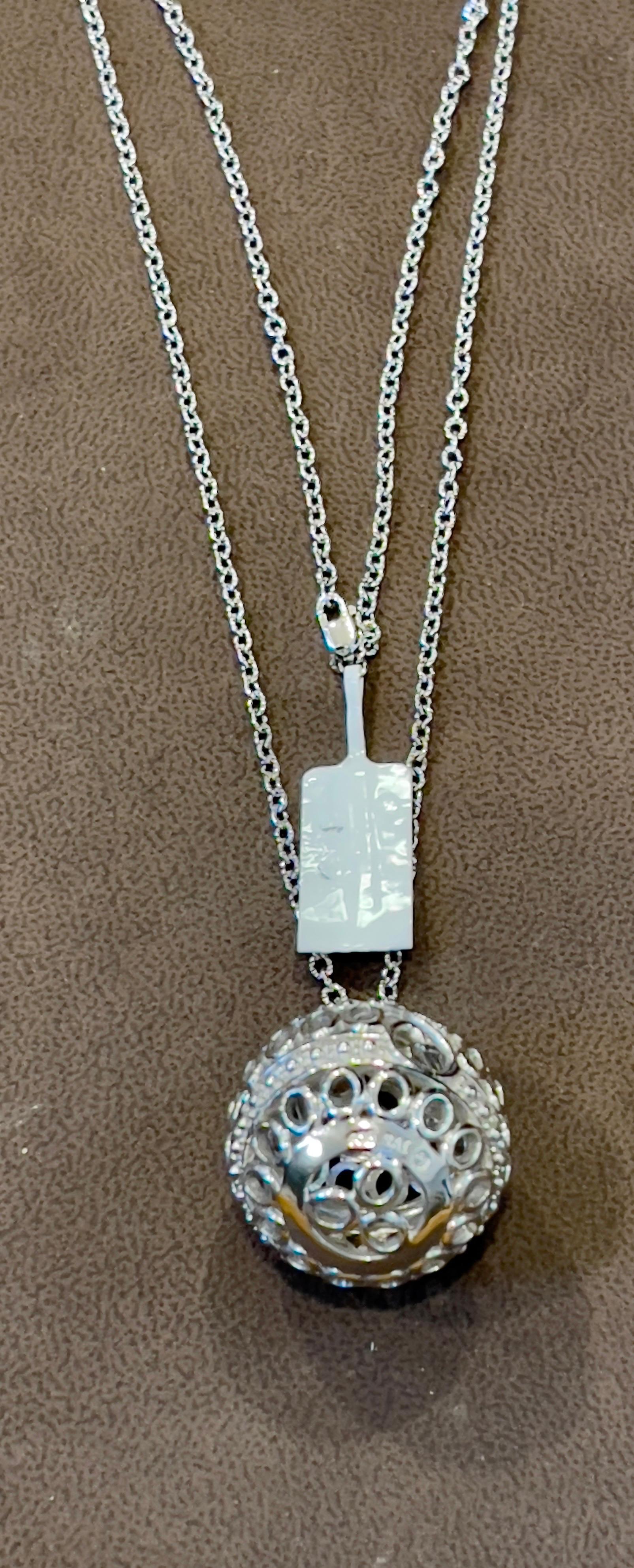    Zeitlose Eleganz Sterlingsilber  Großer runder Kugel  Halskette 20