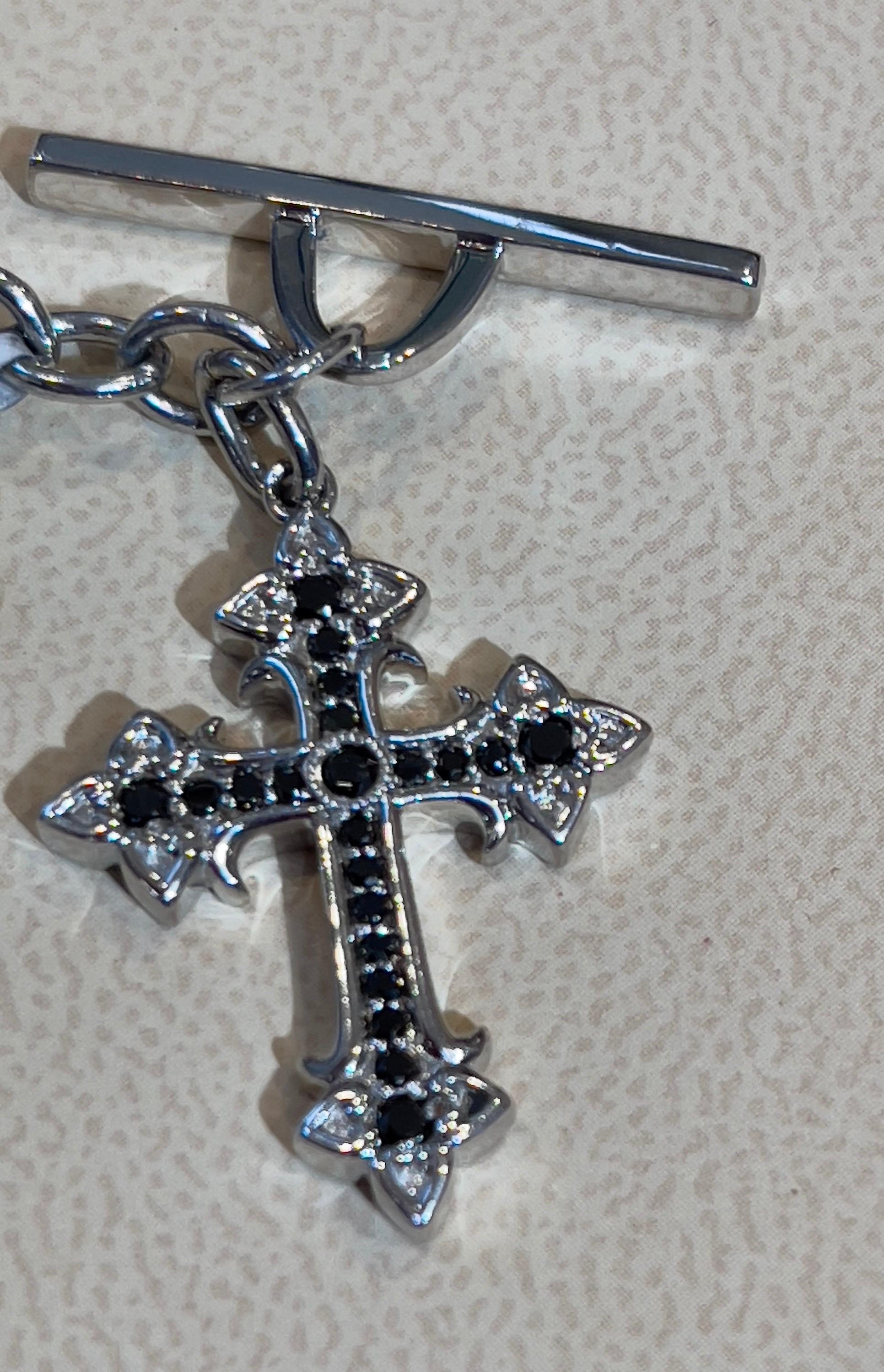 silver cross bracelets