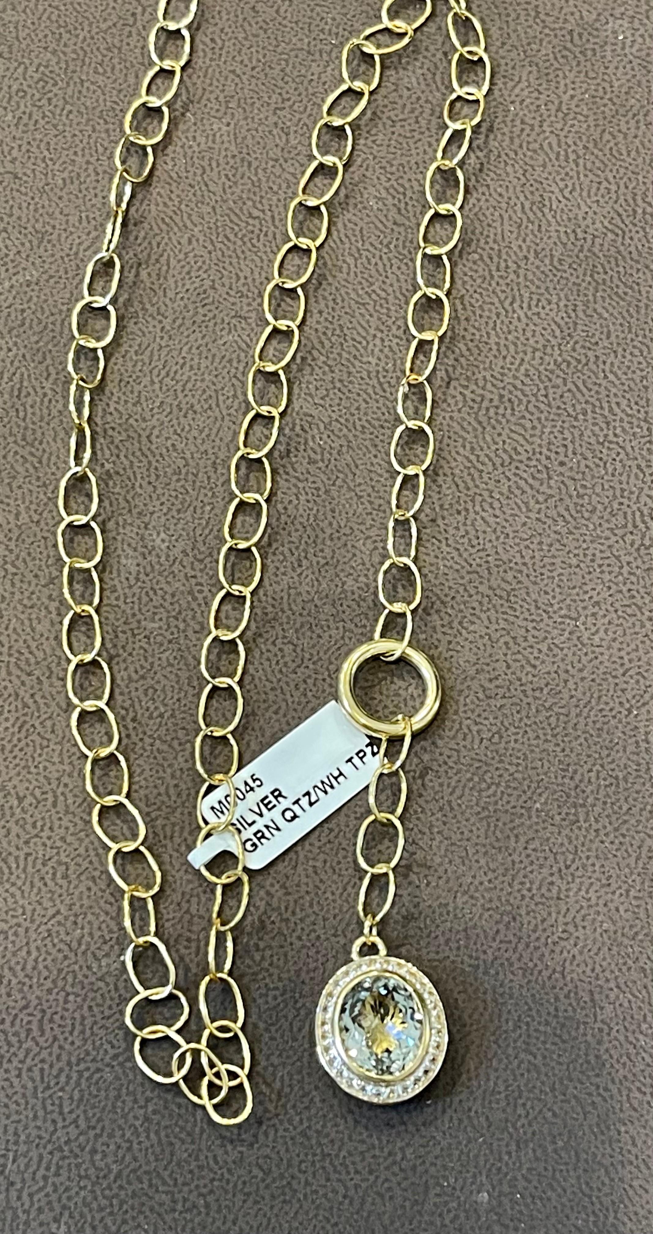 silver chain with gold polish