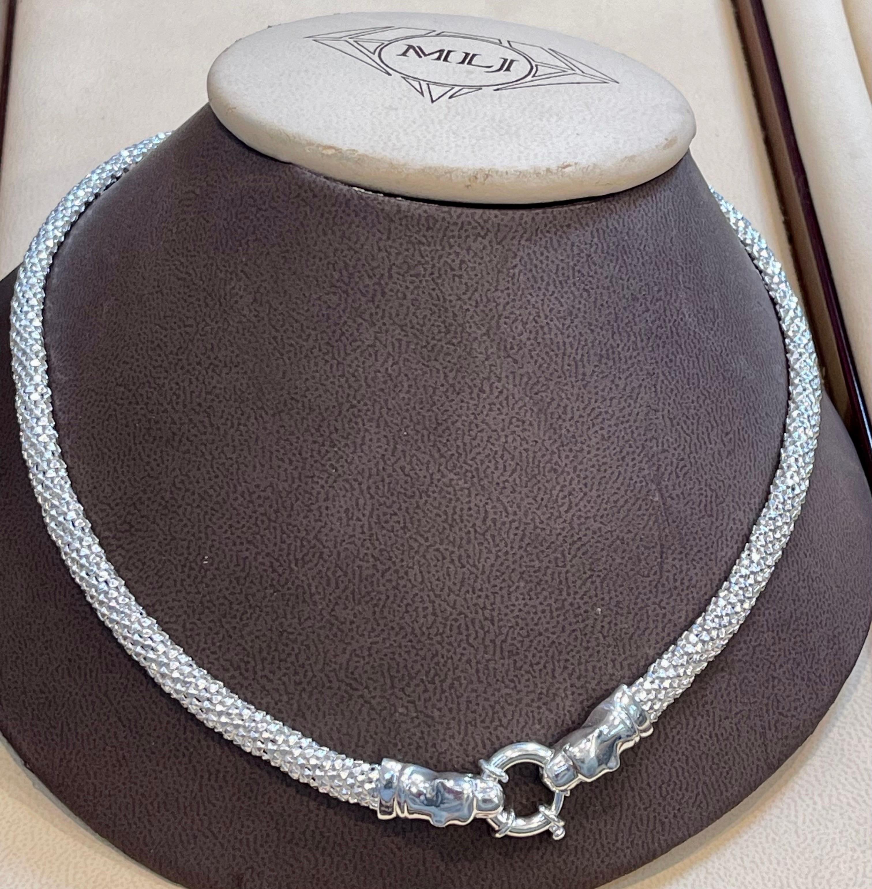 Women's  Timeless Elegance Sterling Silver Snake Necklace 16