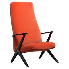 Timeless Elegance: Swedish Velvet Armchair by Bengt Ruda
