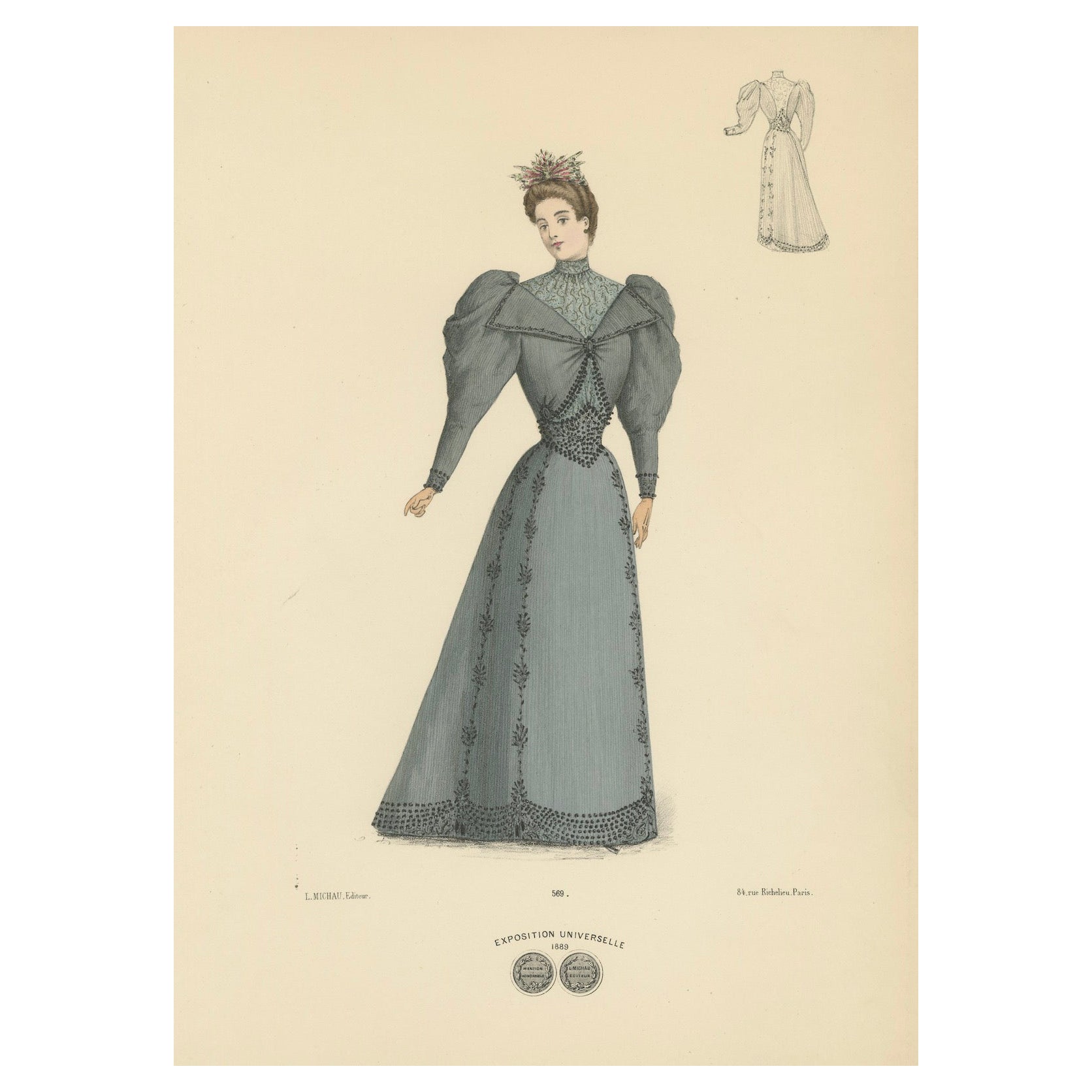 Elegance Timeless : La lithographie de mode victorienne de Michau à l'Expo Universelle