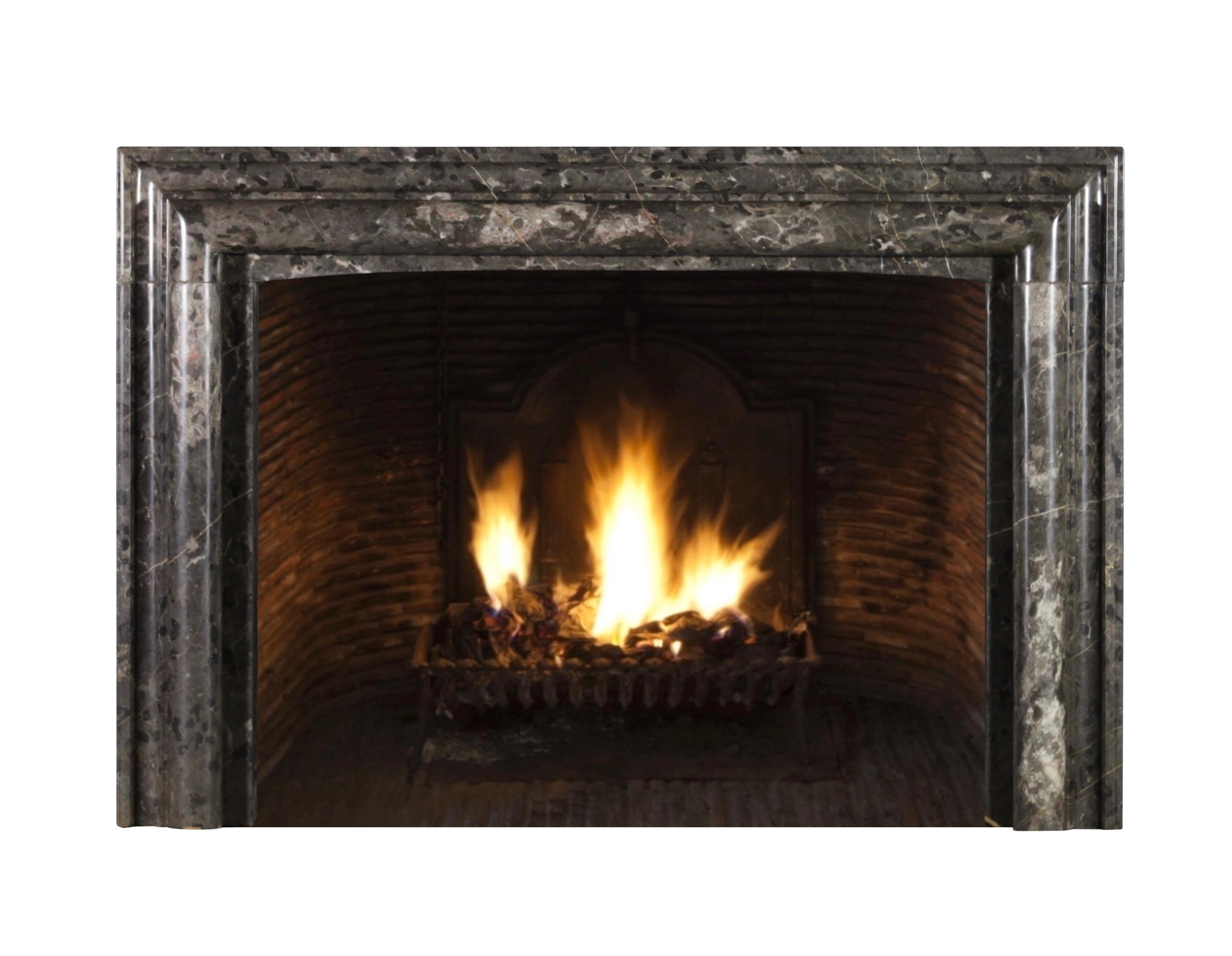 Timeless European Bolection Marble Fireplace Surround For Sale 8