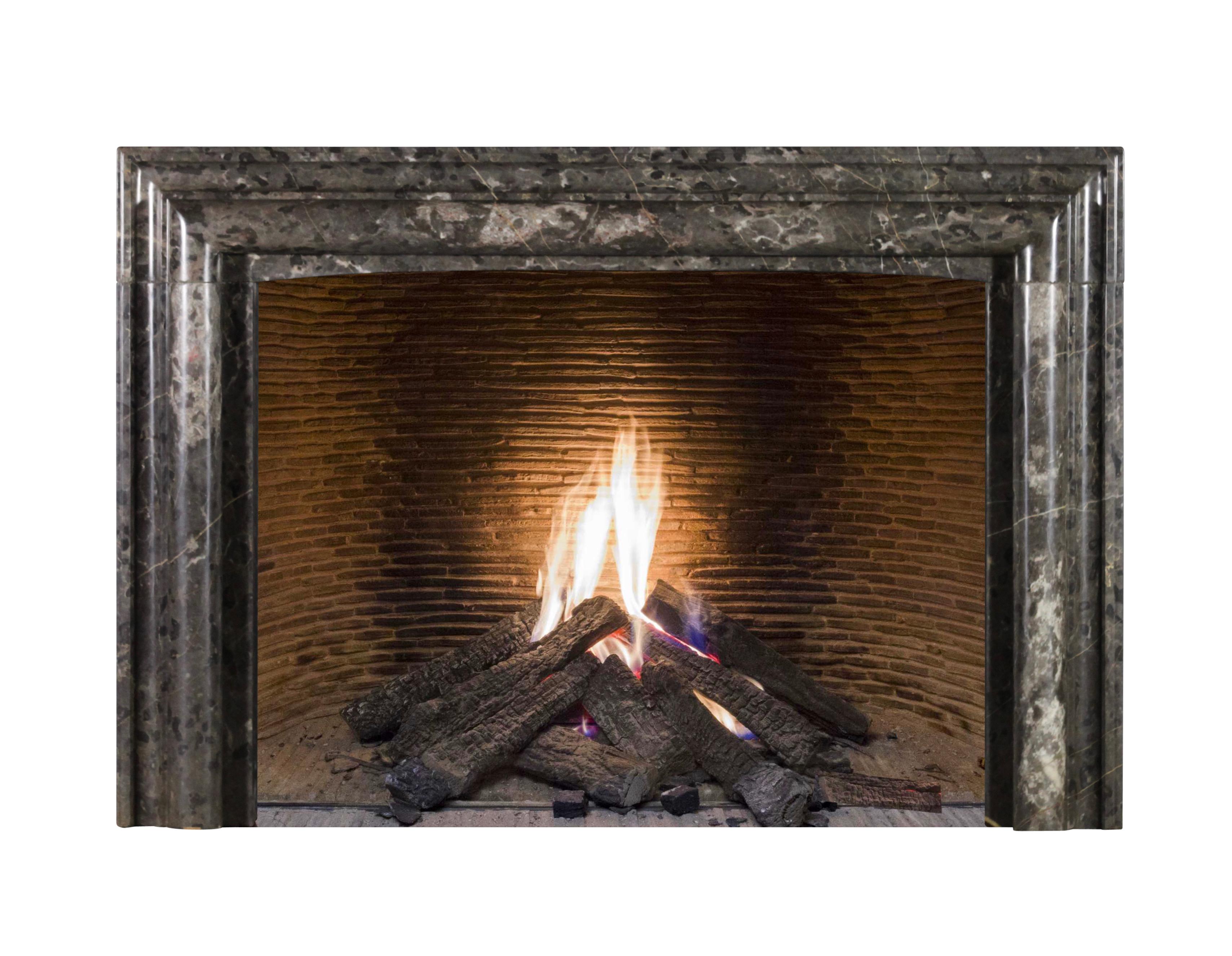 Timeless European Bolection Marble Fireplace Surround For Sale 11
