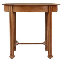 Timeless French Art Deco side table in oak, 1930s 