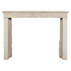 Timeless French Beige Reclaimed Limestone Fireplace Surround
