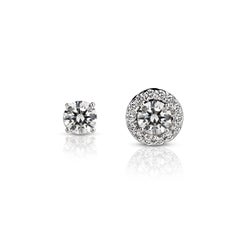 Senza tempo, certificato GIA da 1,6 ct. Orecchini di diamanti "Champagne