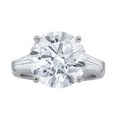 Timeless GIA Certified 7.01 Carat I-VS2 Round Cut Engagement Ring