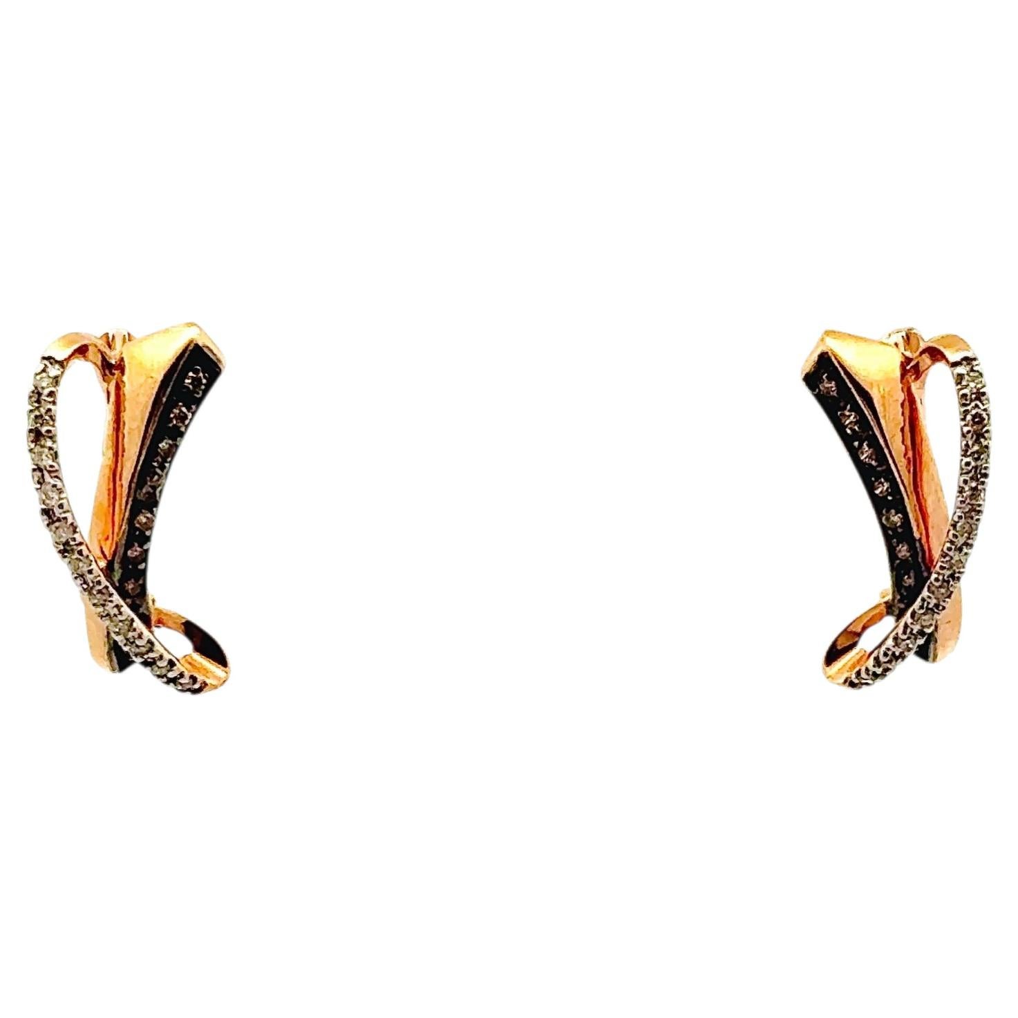 Timeless Gold Diamond Stud Earrings For Her For Sale