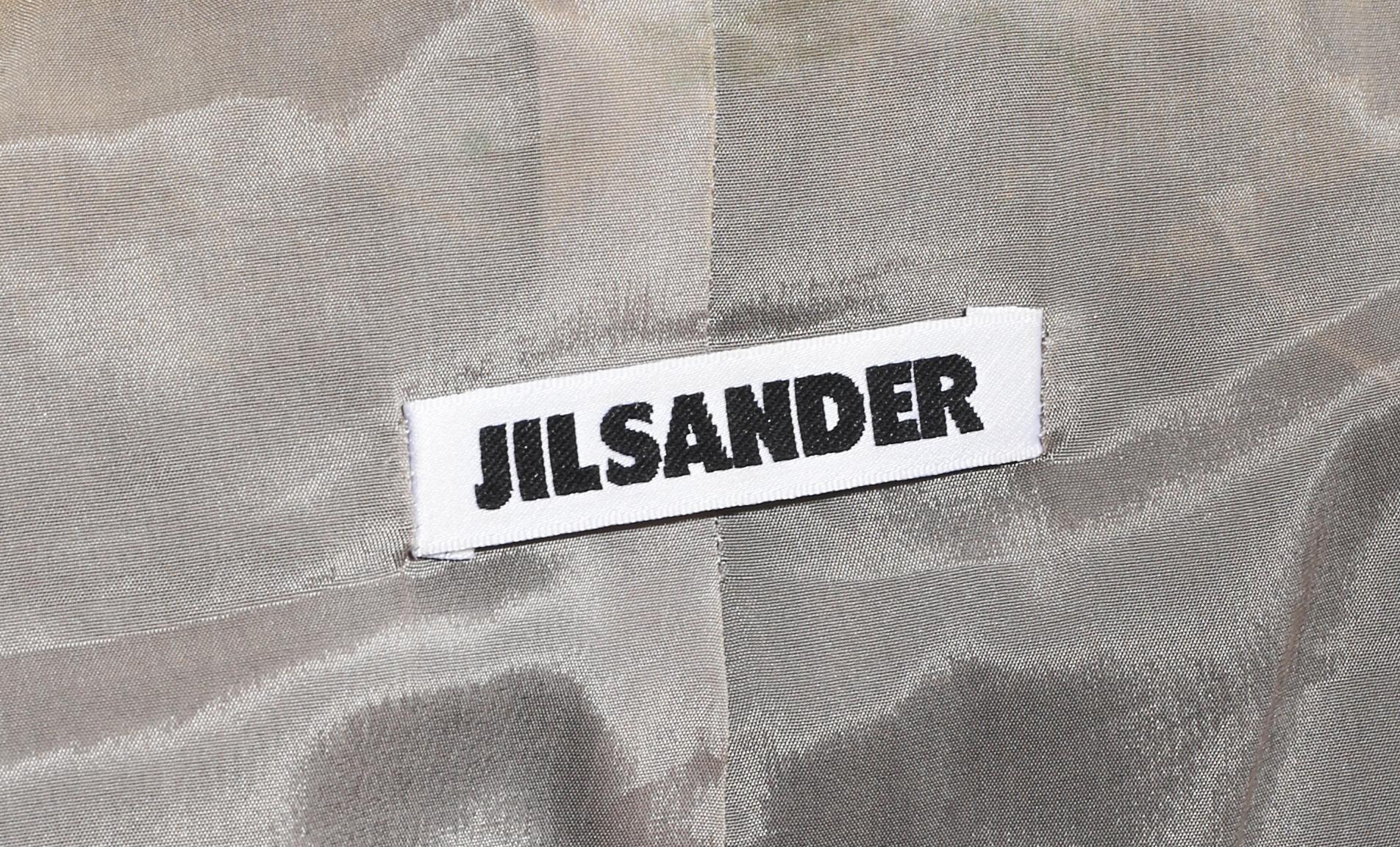 Timeless Grey Jil Sander Arbeitsanzug aus gefrorener Wolle Größe 40  im Angebot 2