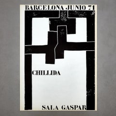 Timeless Legacy: Eduardo Chillida's Original Historic Poster for Sala Gaspar