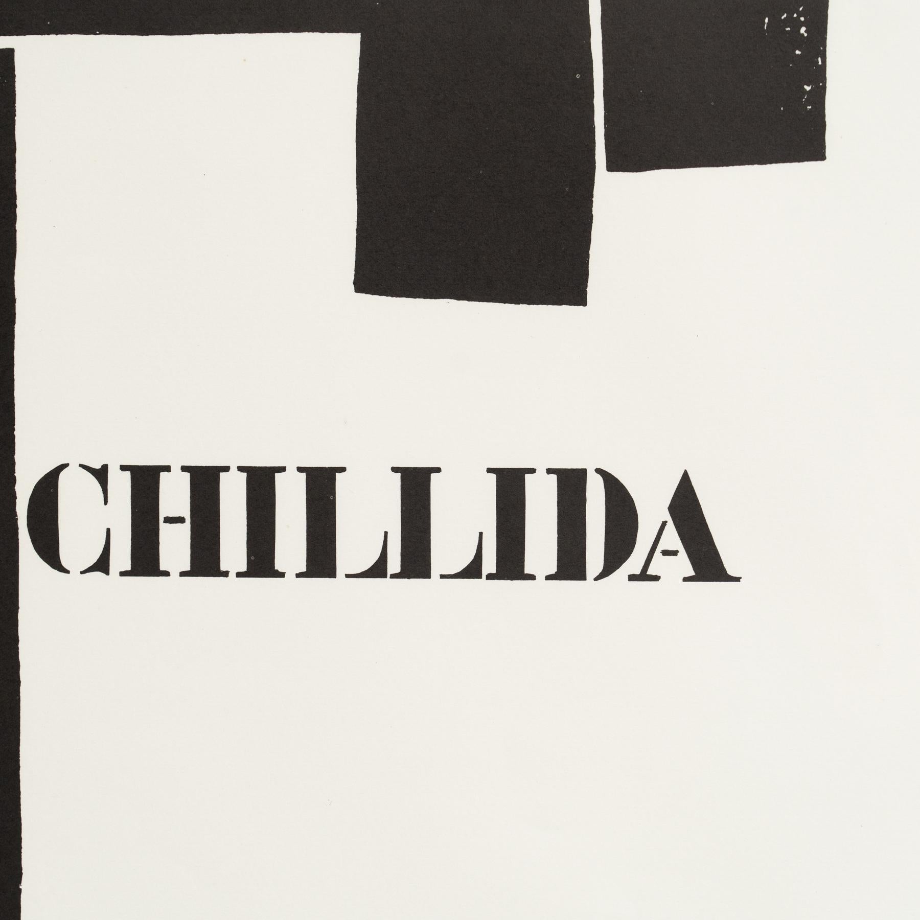Legado intemporal: El cartel histórico original de Eduardo Chillida para la Sala Gaspar en Bueno estado para la venta en Barcelona, Barcelona