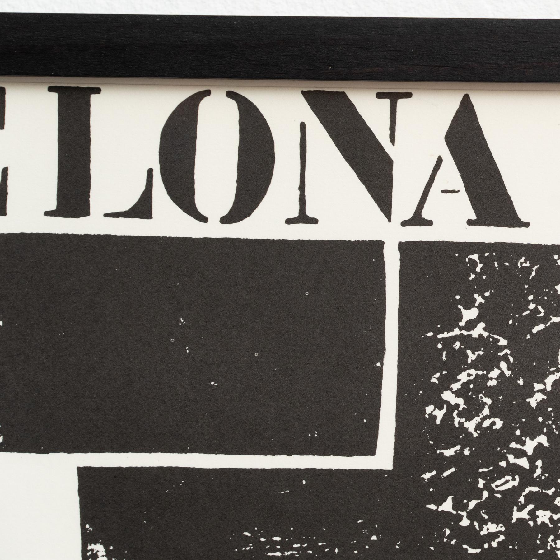 Legado intemporal: El cartel histórico original de Eduardo Chillida para la Sala Gaspar en venta 2