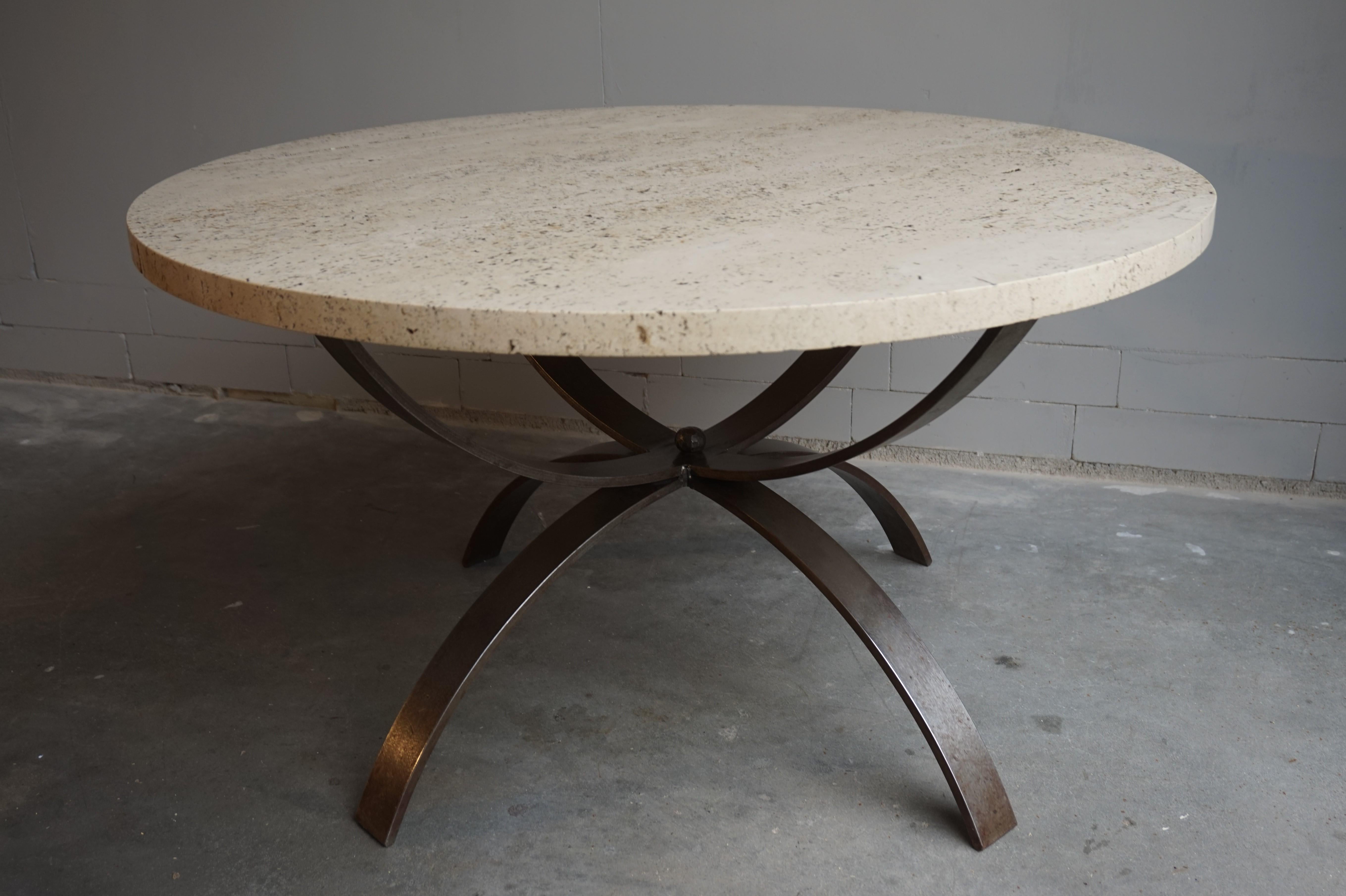 Handcrafted and very stylish midcentury coffee table.

All handcrafted out of natural materials only this good size coffee table will look fabulous in all kinds of living spaces. Its timeless design and neutral coloring also makes it suitable for