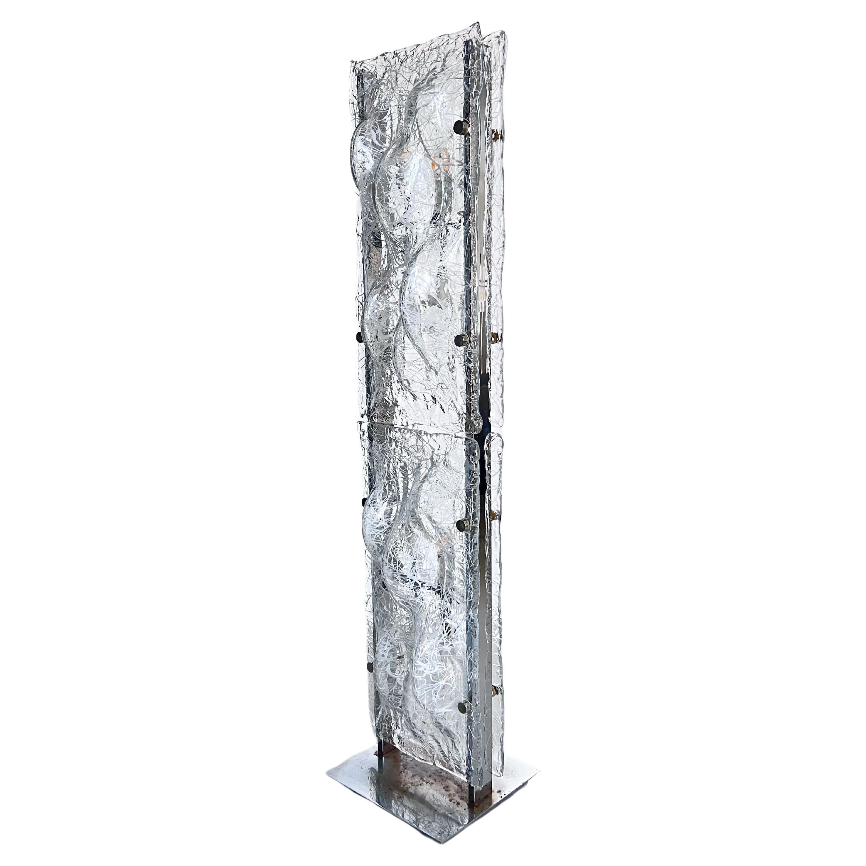 Timeless Murano Sculptural Floor Lamp by Toni Zuccheri, Space Age Collectible For Sale