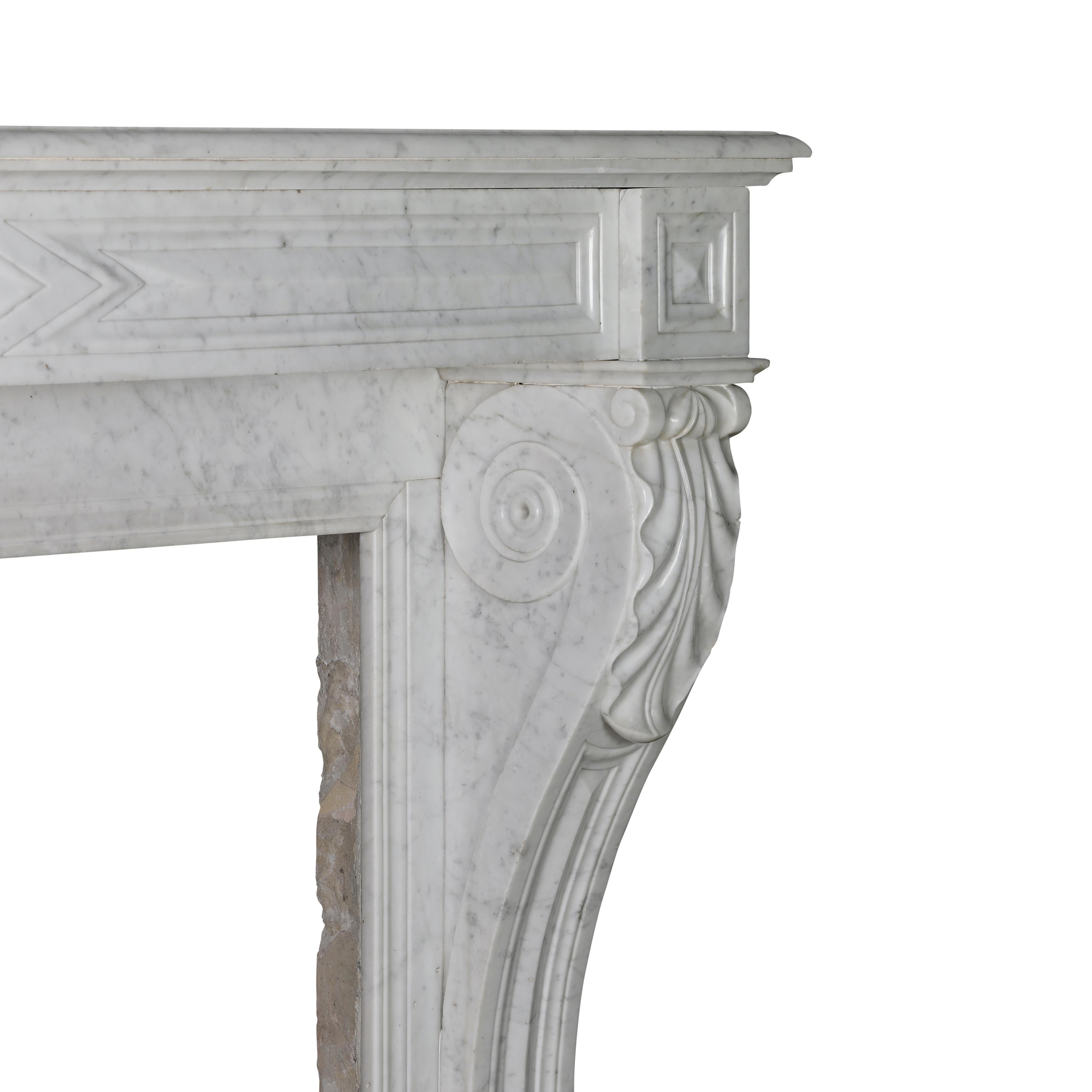 Timeless Neoclassical Fireplace Surround With Sculpted Lion Paw Feet ...