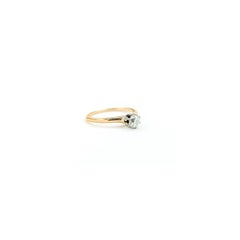 Timeless Old Mine Cut Diamond Ring in 14k Yellow Gold