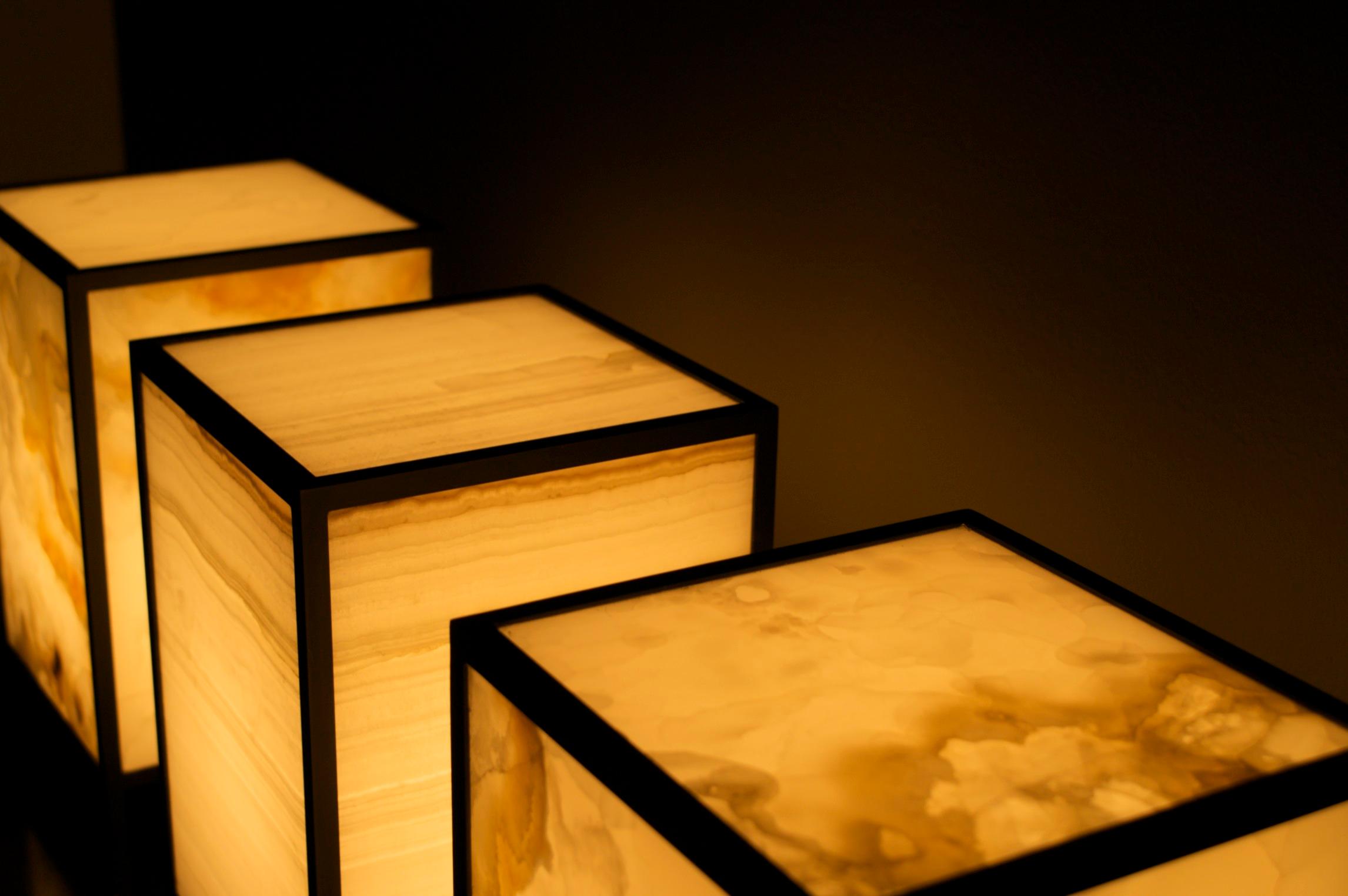 Belgian Timeless Onyx Table Lamp by Atelier Boucquet For Sale