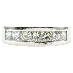 Timeless Princess Diamond Band in Platinum