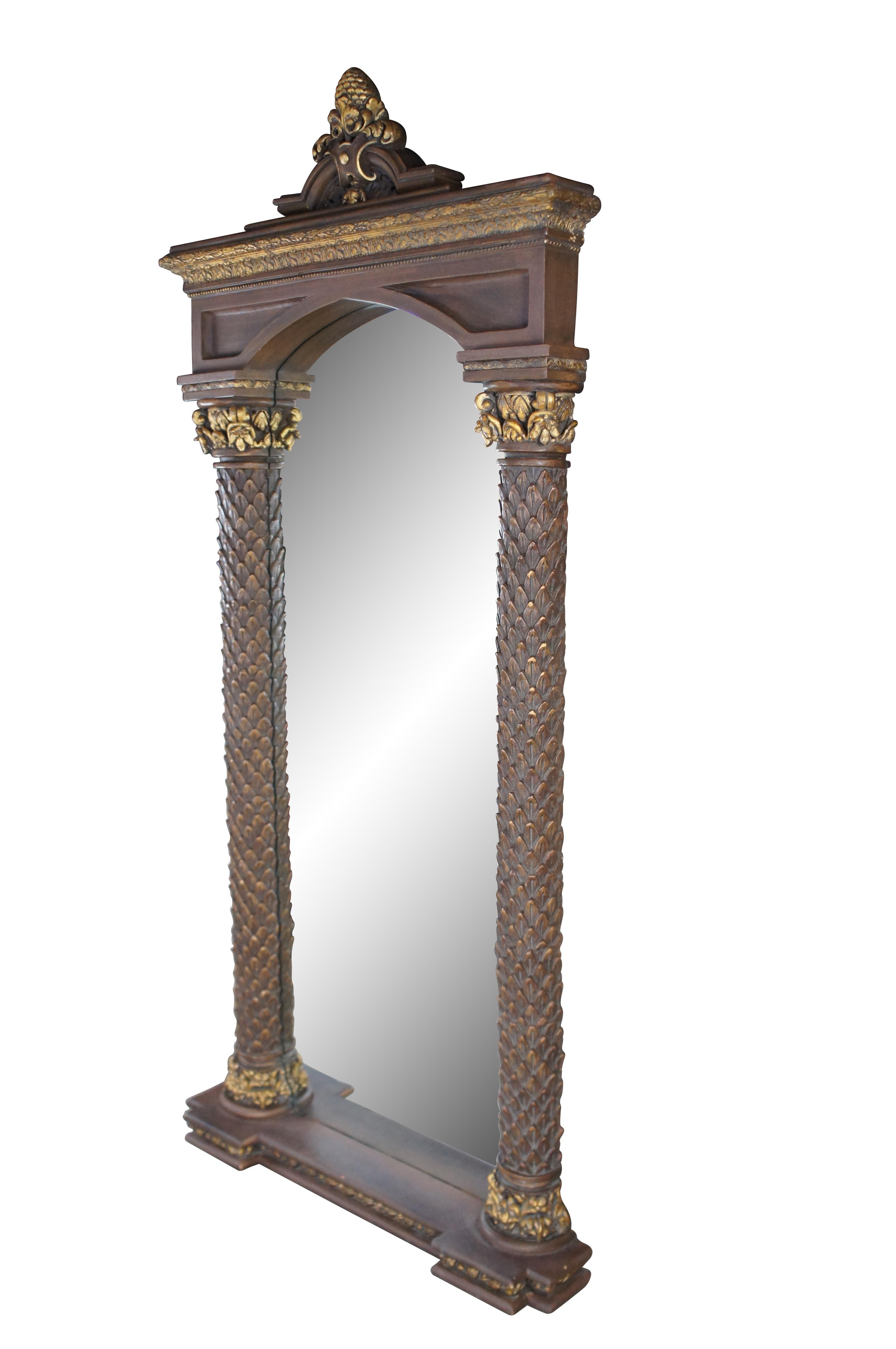 Timeless Reflections Regency Style Over Mantel Pier Floor Dressing Mirror 82