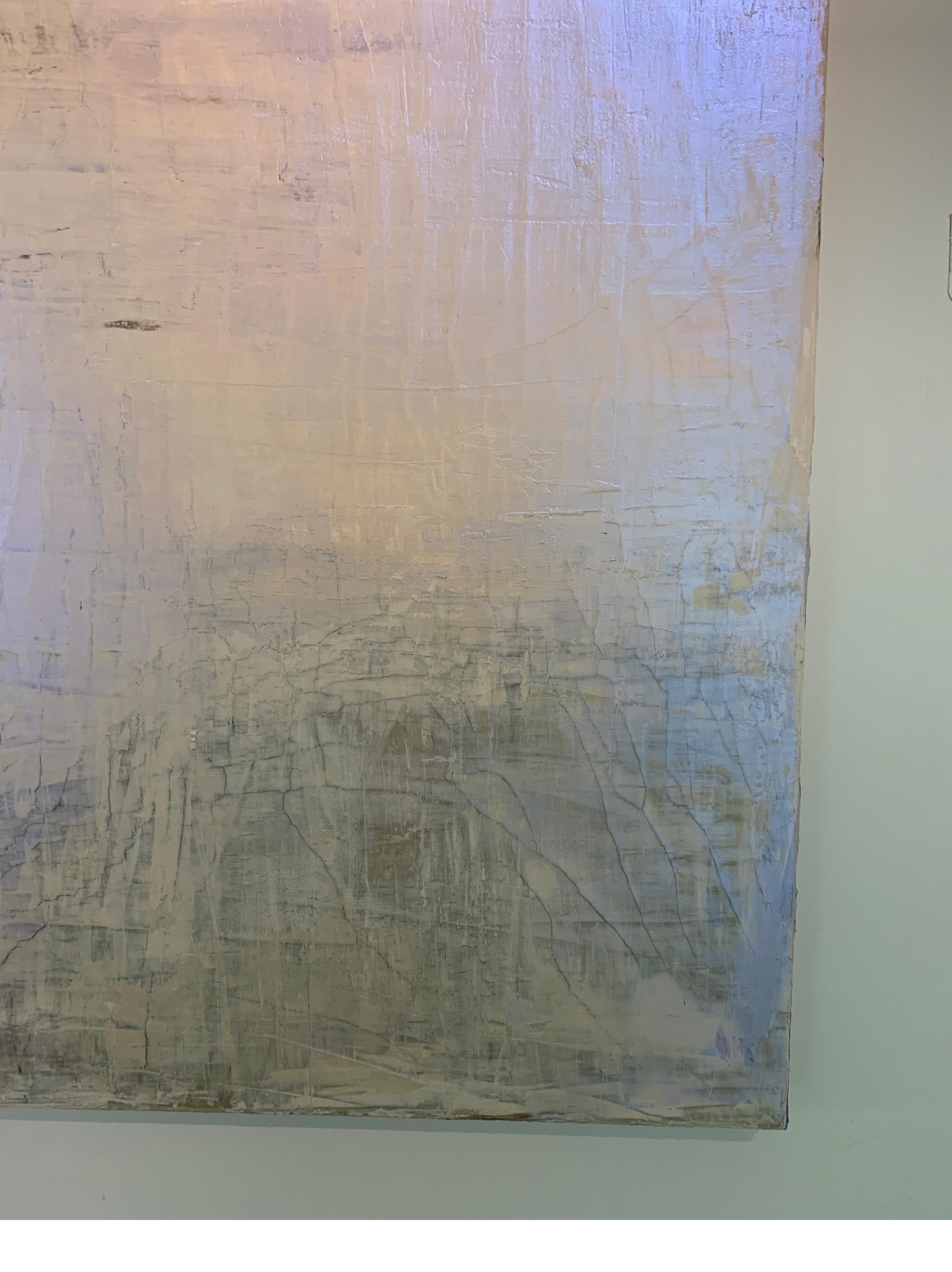 Modern Timeless Reverie Venetian Plaster and Acrylic by Carol Post, 2019