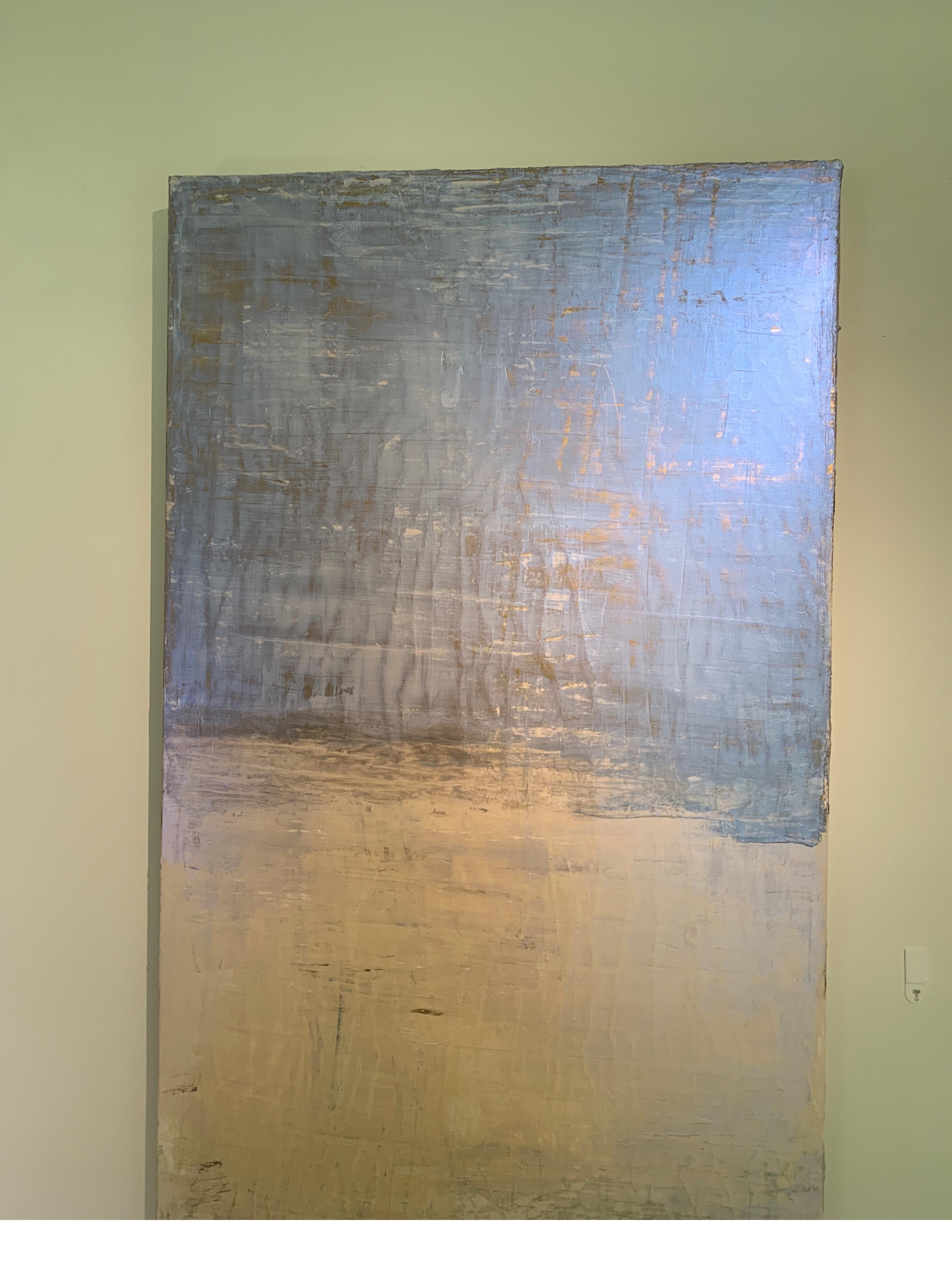 Contemporary Timeless Reverie Venetian Plaster and Acrylic by Carol Post, 2019