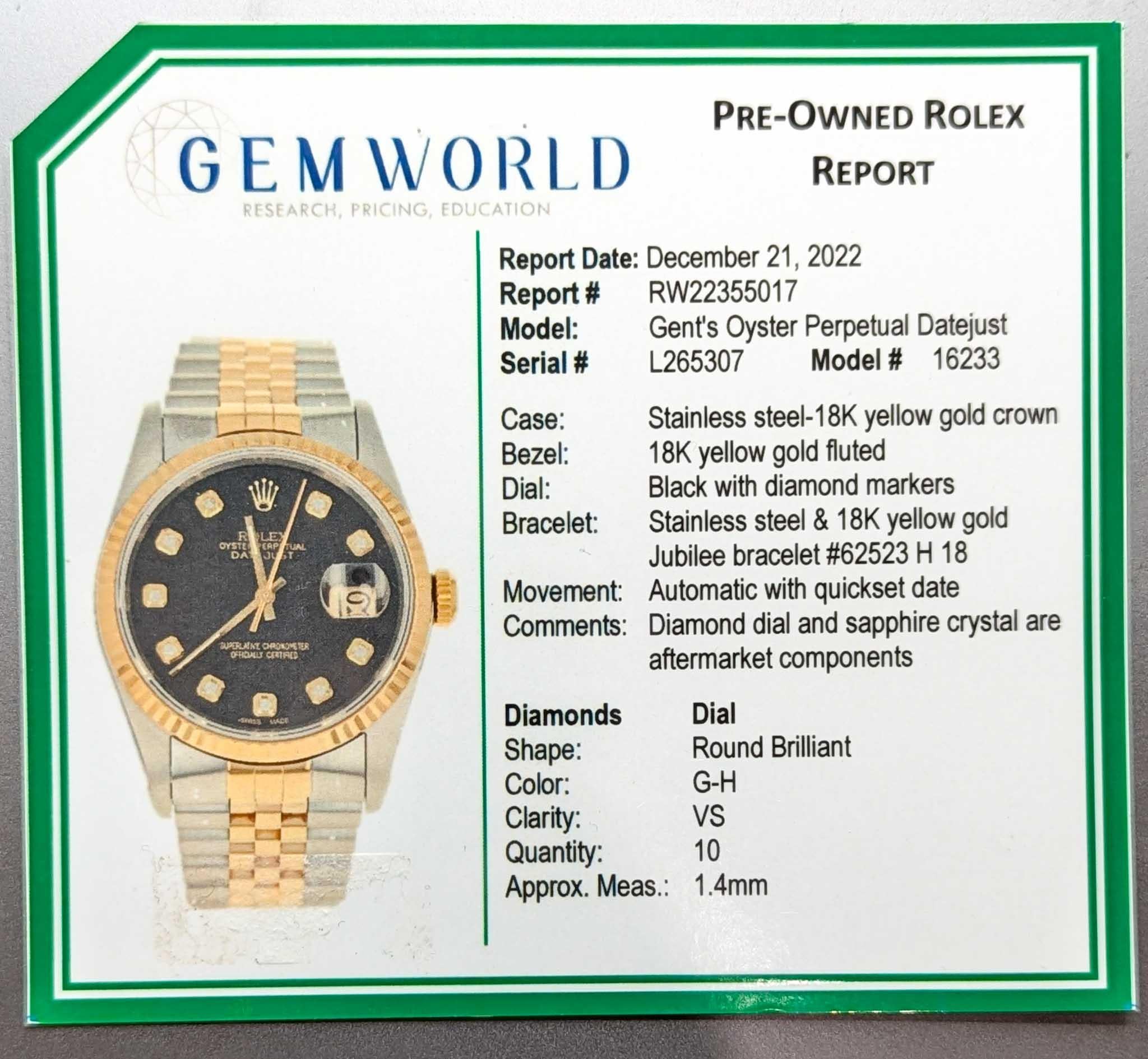 Rolex Oyster Perpetual Datejust 16233 (1989) senza tempo in vendita 3