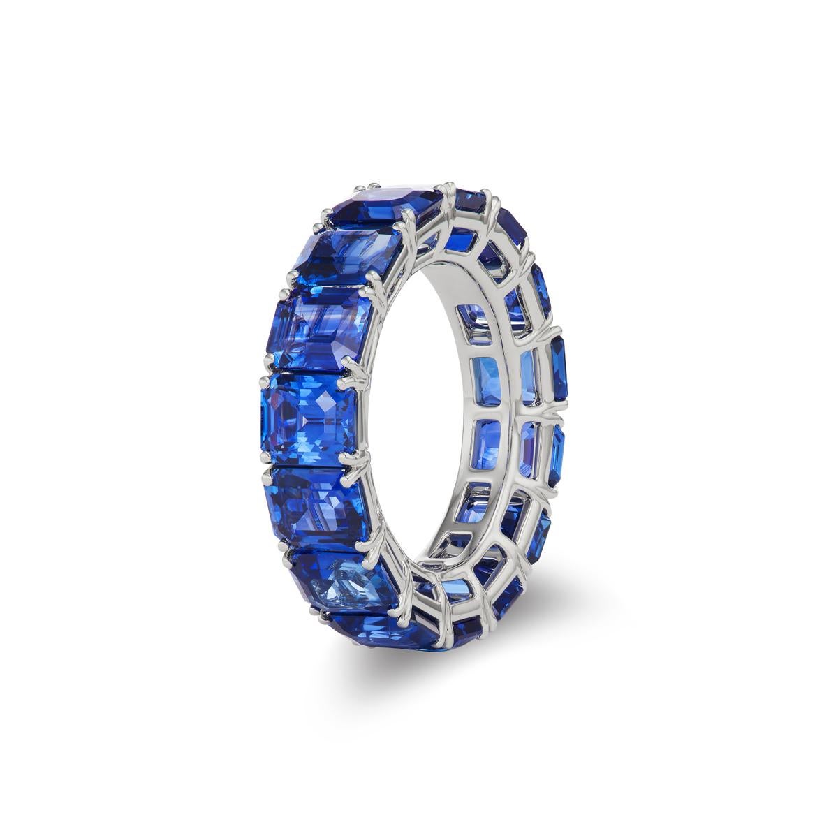Eternity Band mit zeitlosem Saphir (Moderne)