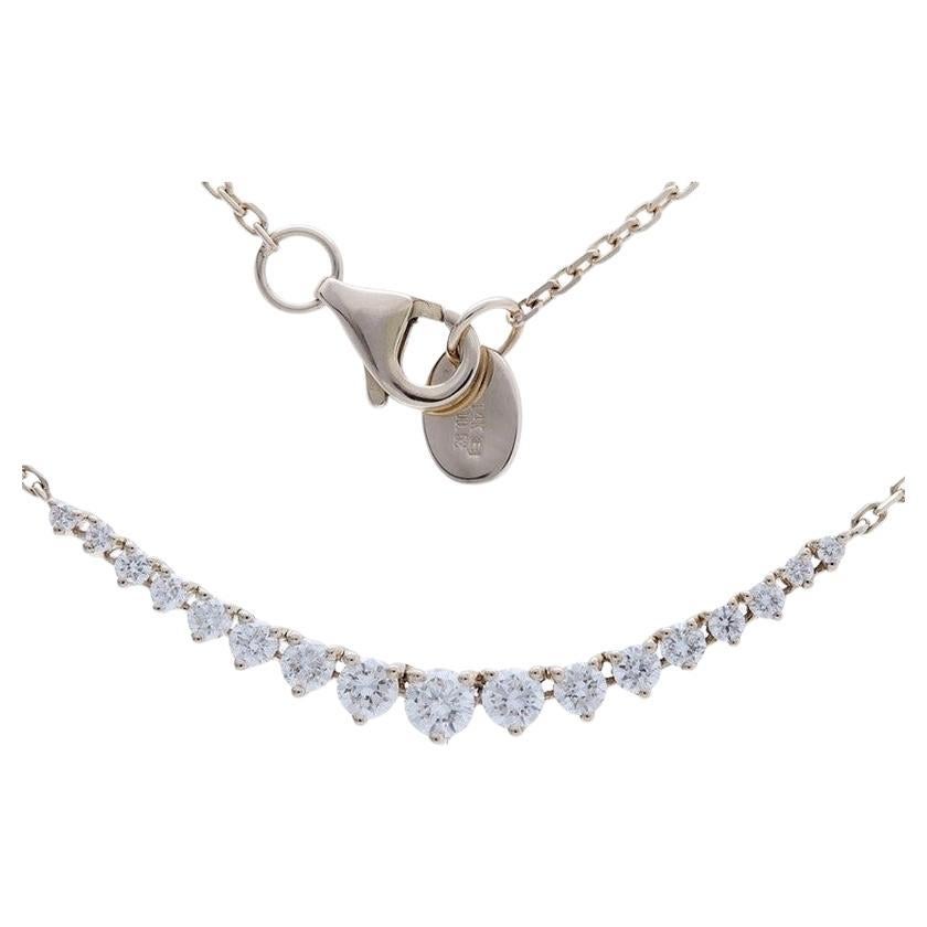 Timeless Tennis 0.5 Carat Diamond Necklace in 14K Rose Gold