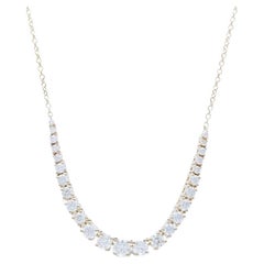 Timeless Tennis 1 Carat Diamond Necklace in 14K Yellow Gold