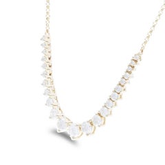 Collier de tennis Timeless en or jaune 14 carats et diamants de 1,1 carat
