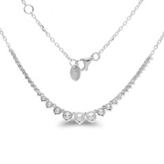 Collier de tennis Timeless en or blanc 14 carats et diamants de 1,55 carat