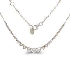Collier de tennis Timeless en or rose 18 carats et diamants de 1,55 carat