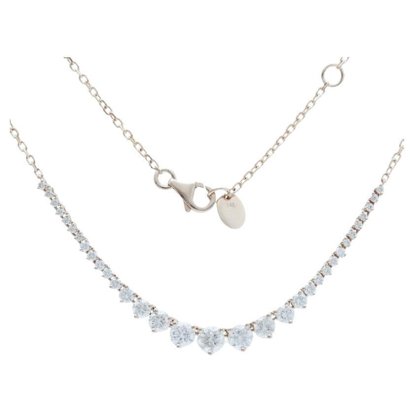 Collier de tennis Timeless en or rose 18 carats et diamants de 1,55 carat