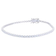 Bracelet de tennis Timeless 1,7 carat de diamants en or blanc 14K