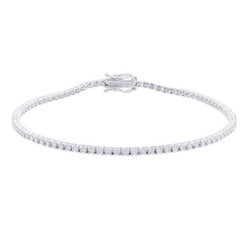 Timeless Tennis Bracelet in 14K White Gold and Diamonds (1.34 ct)