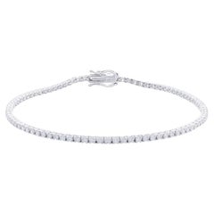 Bracelet de tennis Timeless en or blanc 14K et diamants (1,34 ct)