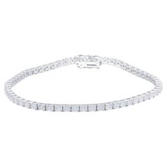 Bracelet de tennis Timeless en or blanc 14K et diamants (4,4 ct)